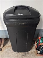 Plastic Rolling Trash Can