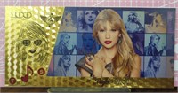 Taylor Swift 24K gold-plated banknote