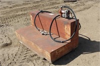 L-Shaped Fuel Tank, 59"x 31"x 25", w/Electric Pump