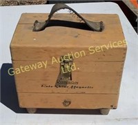 Vintage Shoe Polishing Wood Case
