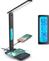 Led Desk Lamp with USB Wireless Charging