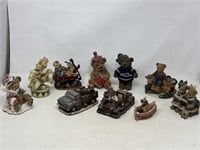 Assortment of bear figurines-two