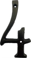 5.5 Inch High Cast Iron House Number - 4