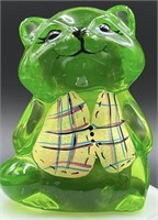 Adorable Fenton Keylime Hp Raccoon By D Barbour