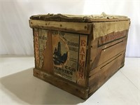 Mayflower Eatmor Cape Cod cranberry wood crate