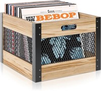 Yikibox Vinyl Record Storage Crate With Heavy