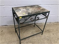 Metal Tile Top Table