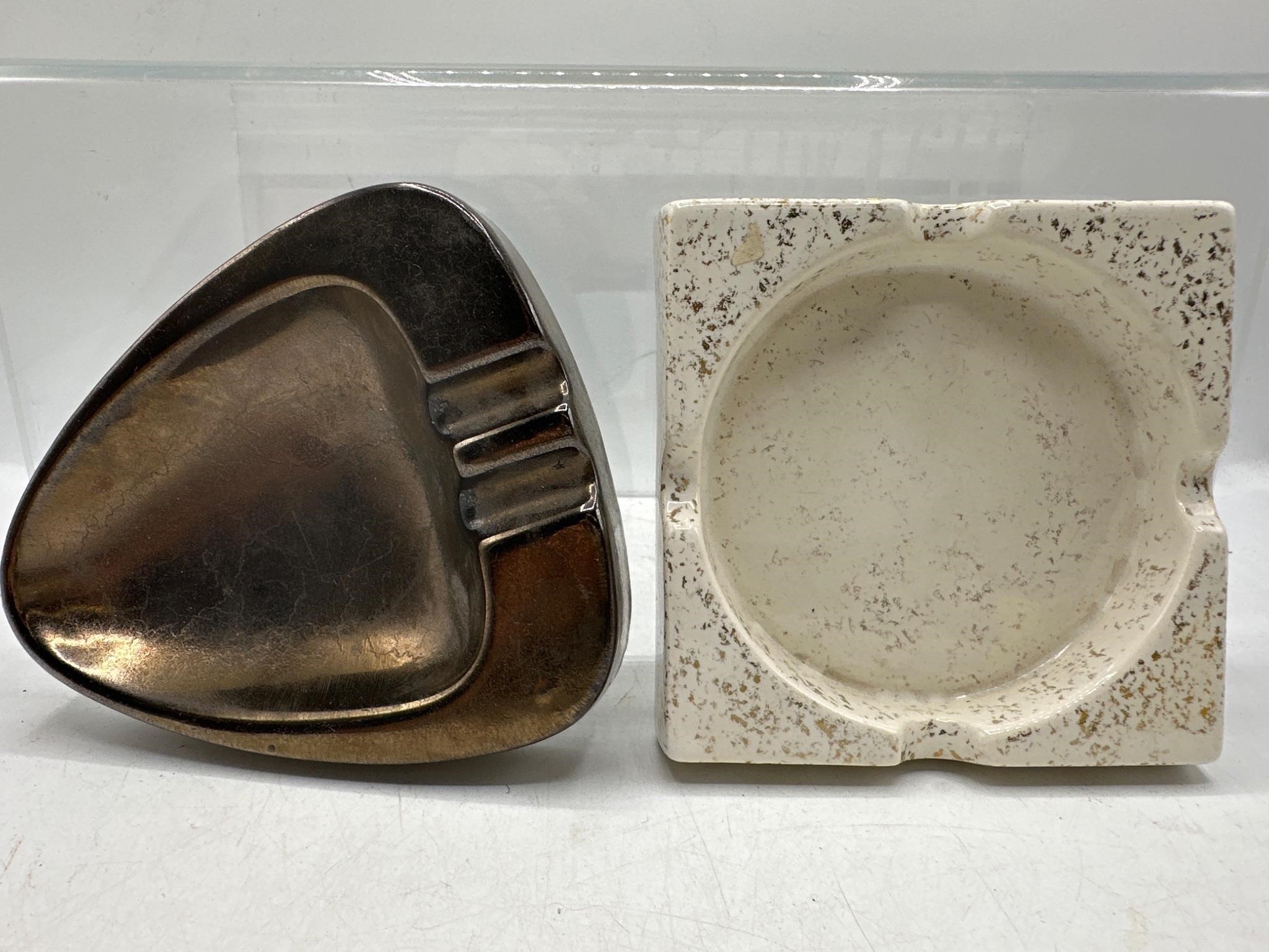Vintage Shawnee pottery ashtrays