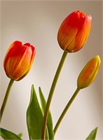 Simons Artificial orange tulip bouquet