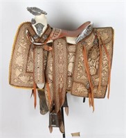 Fancy Piteado Charro Saddle