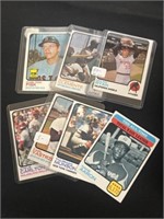 (7) 1973 Baseball Star Cards- Ryan, Clemente, etc.