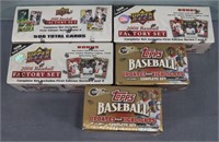 (5) Boxes Topps & Upper Deck Baseball Cards