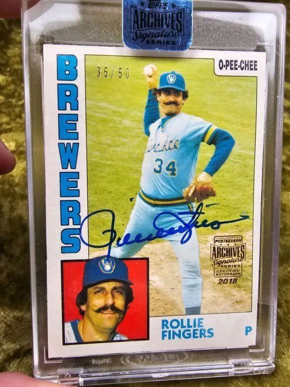 Rollie Fingers MLB Memorabilia, Rollie Fingers Collectibles, Verified  Signed Rollie Fingers Photos
