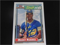 Manny Ramirez Signed Trading Card SSC COA