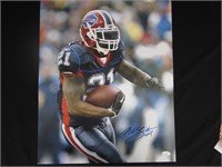 Willis McGahee Signed 16x20 Photo JSA Witnessed