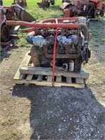 540 V8 Engine of a Massey Ferguson 750 Combine