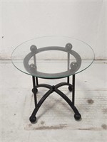 Glass Top  End Table #16