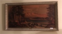 Framed Art Teton Lake by Robert Wood