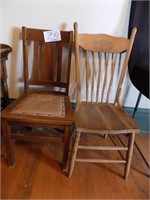 WOOD STRAIGHT BACK CHAIRS