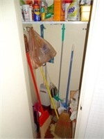 Cleaning Supplies, etc in Kitchen Closet