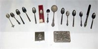 Assorted Small Spoons & Trinket Boxes