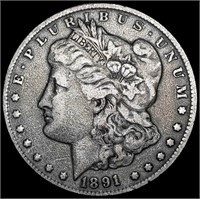 1891-CC Morgan Silver Dollar NICELY CIRCULATED