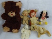 Vintage Stuffed Toy Animals from 1950's-1960's
