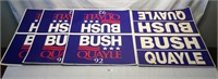 1988 & 1992 Bush Quayle Political Signs