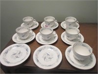 Folley Celeste cups and saucers