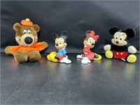 A&W hand puppet, Mickey and Minnie Mouse piggy