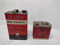 De Laval Cream Separator Oil Cans