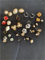 Lot Of Costume Jewelry Earrings