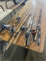 Quantity of fishing rods and reels