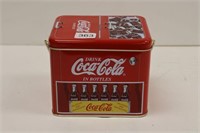COCA-COLA SOFT COOLERS, TIN AND POP BOTTLES