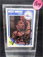 Hershey Hawkins RC Autographed Card