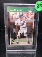 1989 Donruss Joe Girardi Autographed Card
