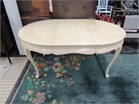 Kitchen Table with 2 Leaves, faux marbling