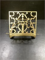 Vintage Brass Book Display