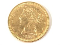 1895 $5 Gold Half Eagle