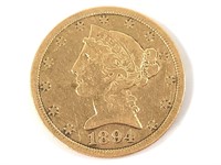 1894-S $5 Gold Half Eagle
