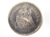 1849 Seated Half Dime