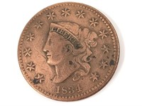 1834 Large Cent, Sm 8, Lg Stars, Med Letters