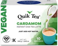 Sealed- QuikTea Vegan Cardamom Chai Tea Latte