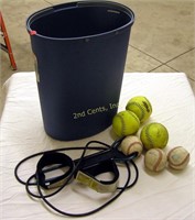 20 Quart Waste Basket With Baseball Equip.