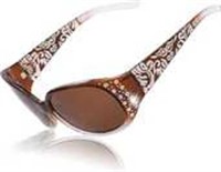 Rhinestone Designer Oval Sunglasses UV400