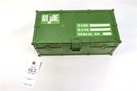 GI Joe Plastic Footlocker Trunk with Carry Tray