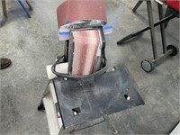 Craftsman 3 x 21” belt sander, Hand held on a