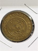 1999 chuck e. Cheese token