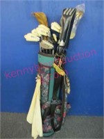 vintage concept golf club set & other clubs in bag