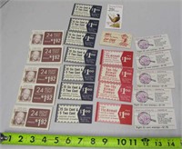 23 Vintage Stamp Books - All Unused